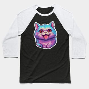 Cute Cat Baseball T-Shirt